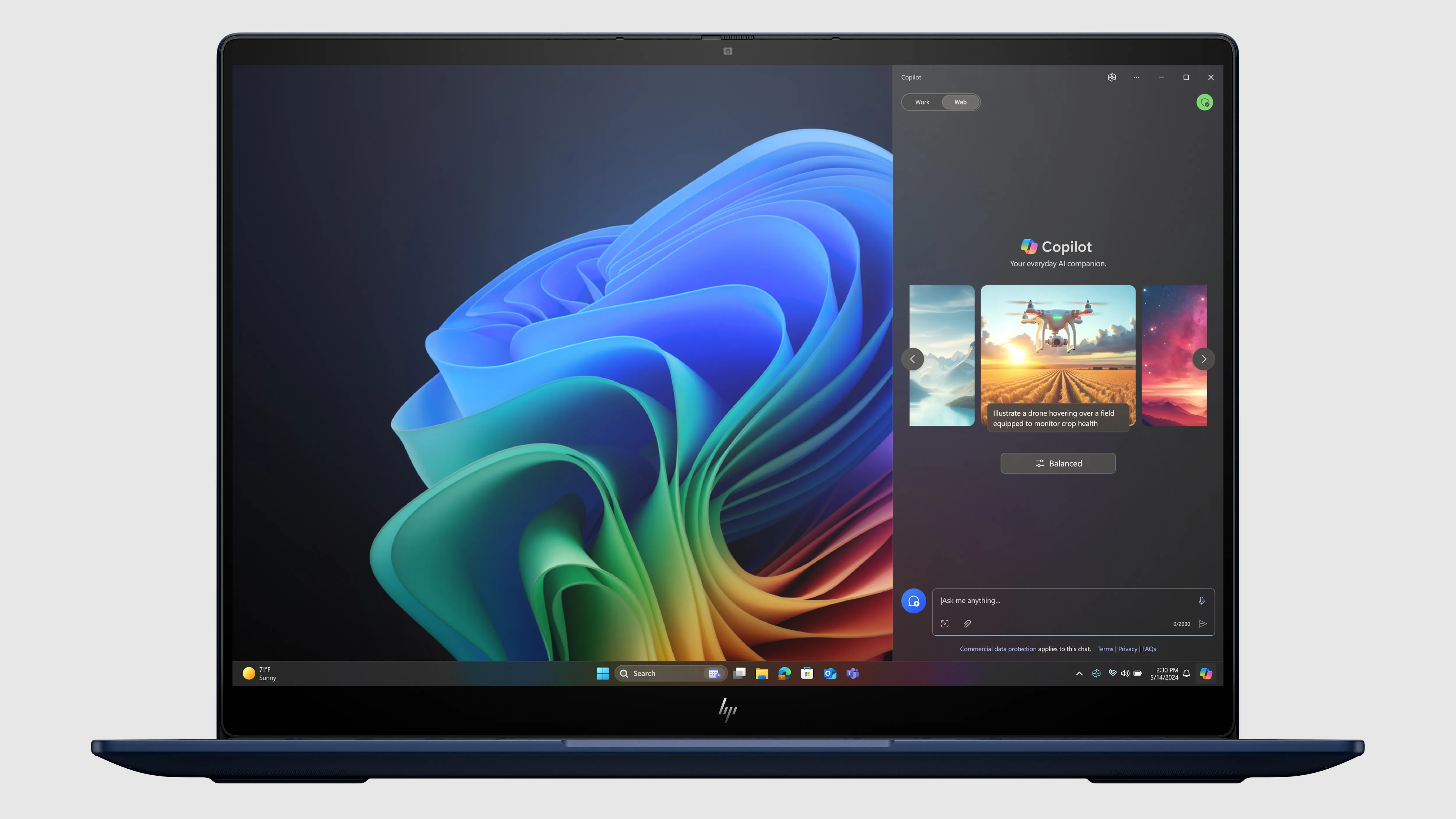 HP EliteBook Ultra G1q. 14&quot; 2.2K Touch. Snapdragon X Elite X1E-78-100, 16 Gt Ram, 1 Tt SSD, Windows 11 Pro -kannettava