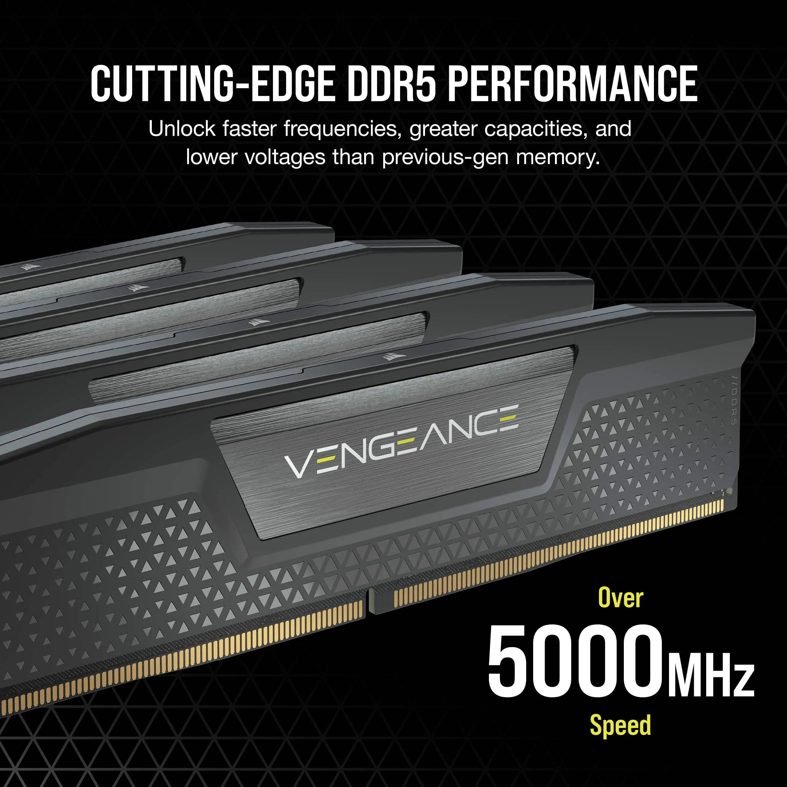 Corsair Vengeance DDR5 32GB 2x16GB Intel XMP Memory - Black