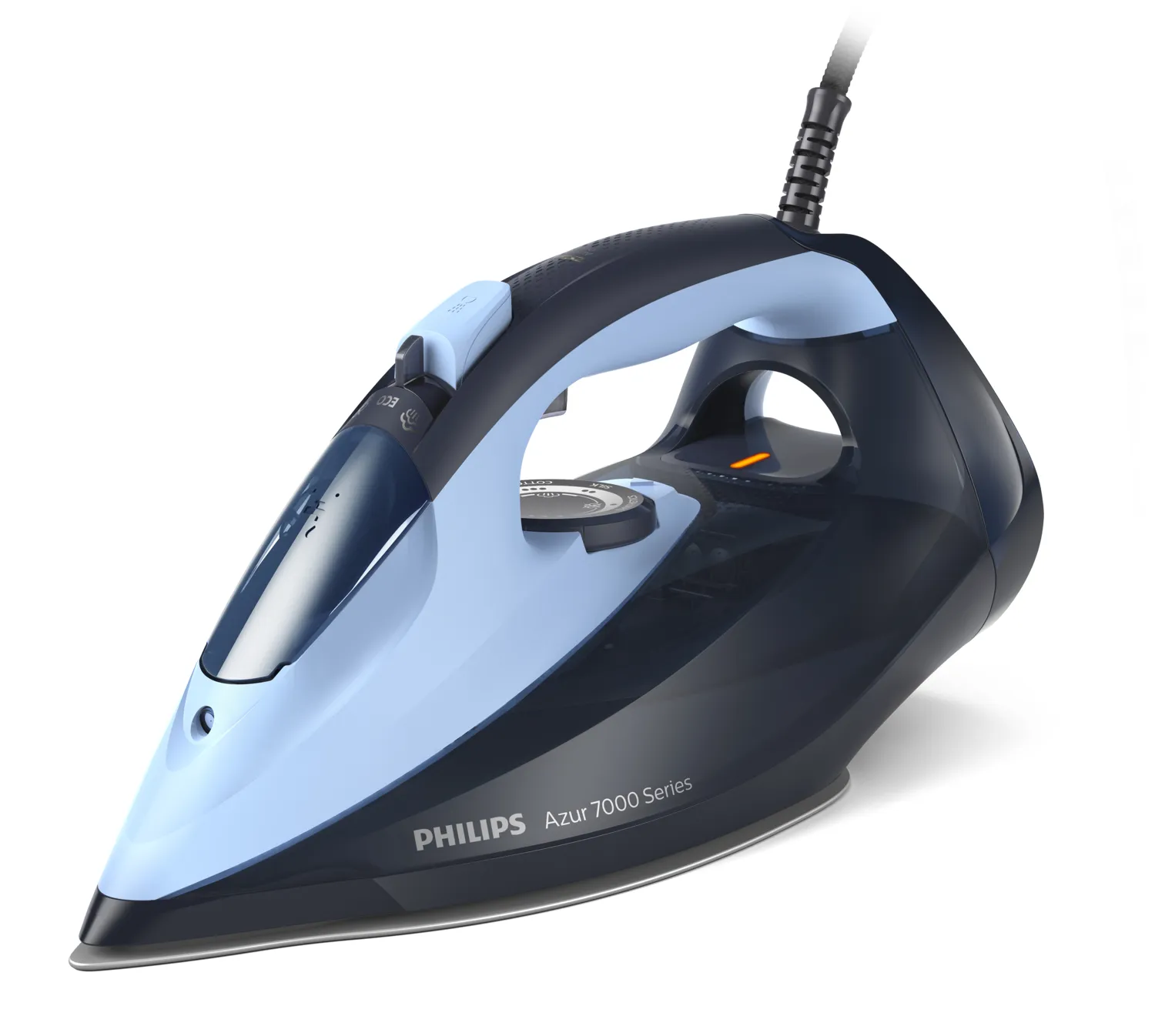 Philips 7000 Series DST7041/20 Steam Iron, 2800W, 0.3L, Light Blue/Dark Blue