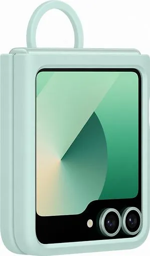 Samsung Galaxy Z Flip6 -silikonskal, Mintgr&ouml;n