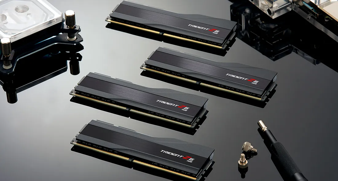 G.Skill Trident Z5 RGB 32 GB (2 x 16 GB) DDR5 6400 MHz, CL39 - minne, Svart