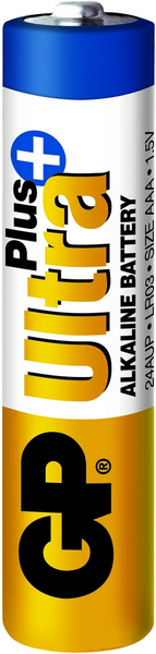 GP Ultra Plus Battery, Size AAA, LR03, 1.5V, 4-pack