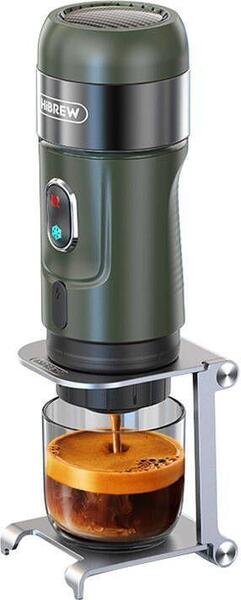 HiBREW H4B_GN b&auml;rbar espressomaskin, gr&ouml;n
