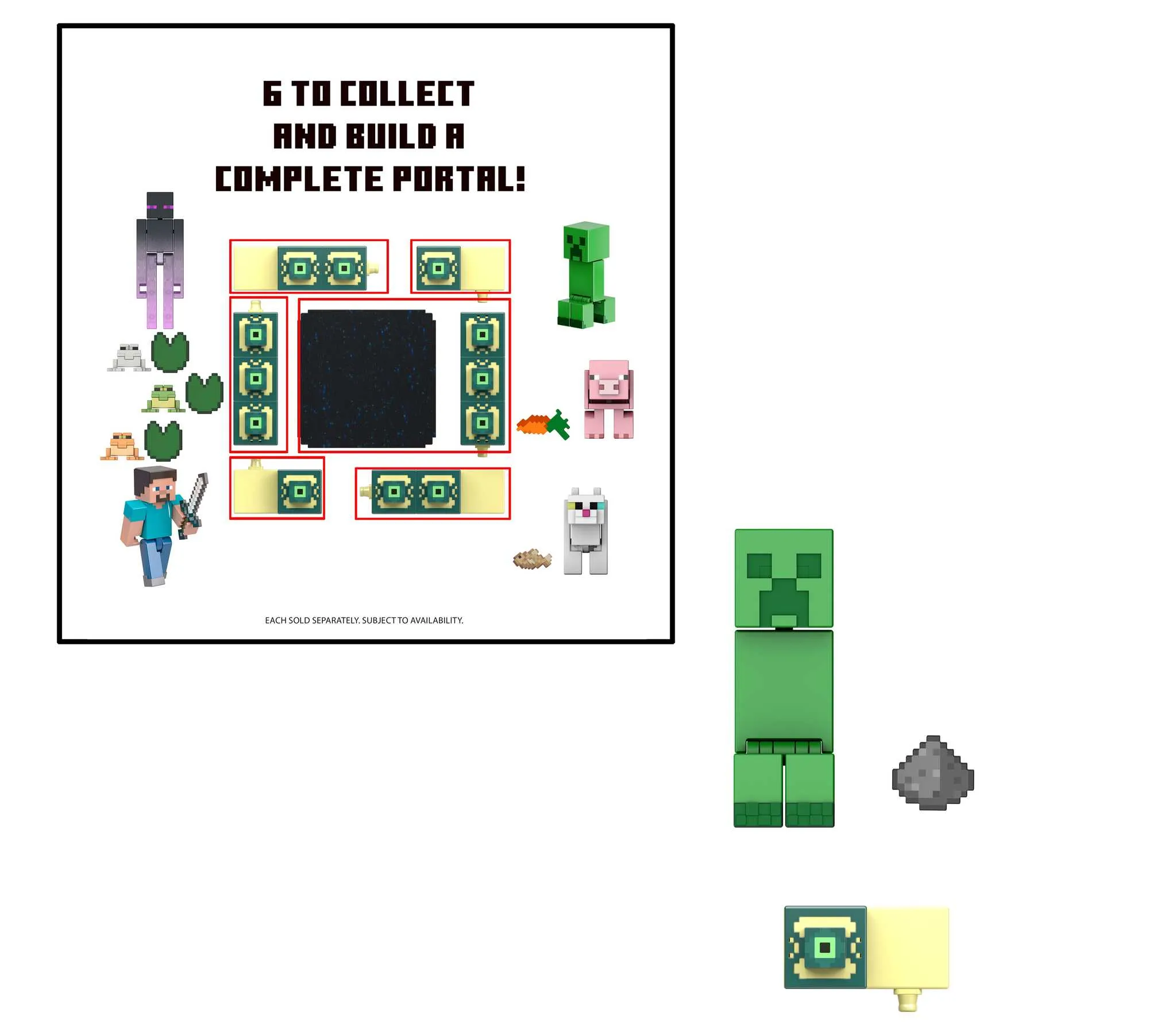 Mattel Minecraft Core Figure Creeper, Game Character