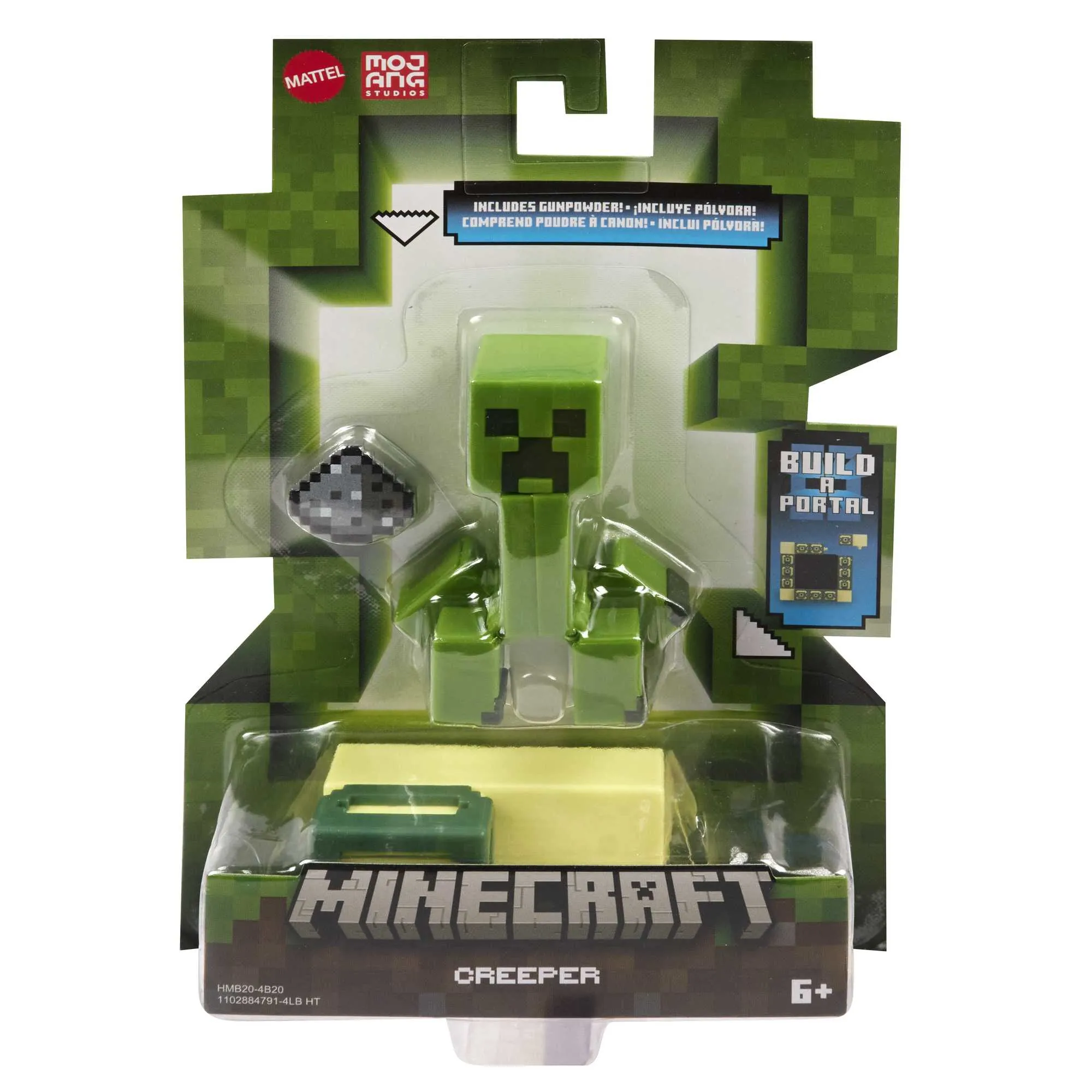 Mattel Minecraft Core Figure Creeper, Game Character