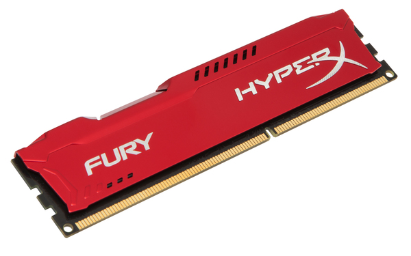 Kingston 4GB (1x4GB) HyperX Fury, DDR3 1866MHz - punainen