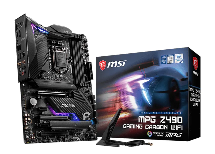 MSI MPG Z490 Gaming Carbon Wi-Fi ATX - moderkort
