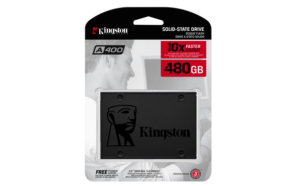 Kingston A400 480 GB, SATA III, 2.5" - SSD