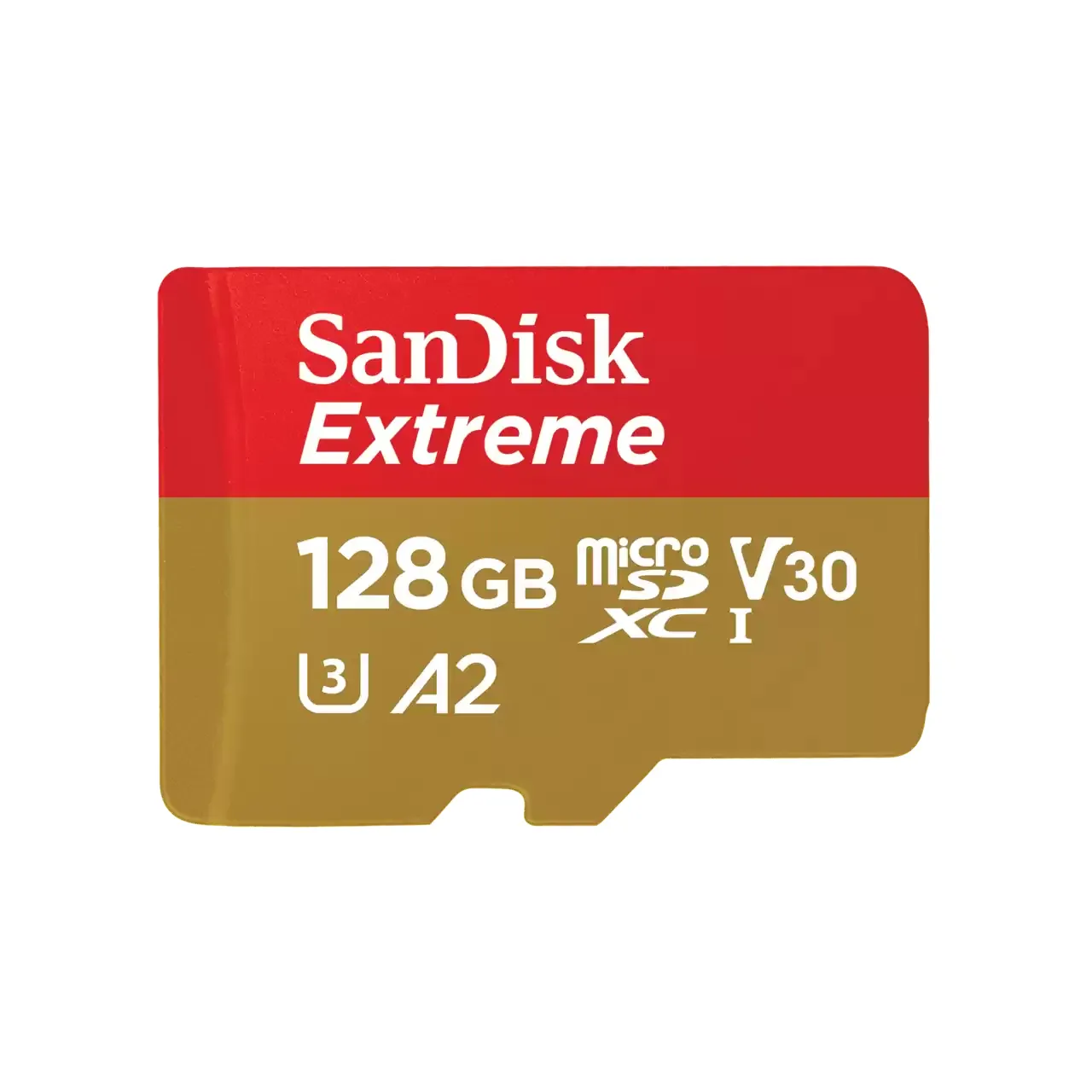 SanDisk Extreme 128 Gt MicroSDXC UHS-I U3 V30 A2 -muistikortti + SD-adapteri