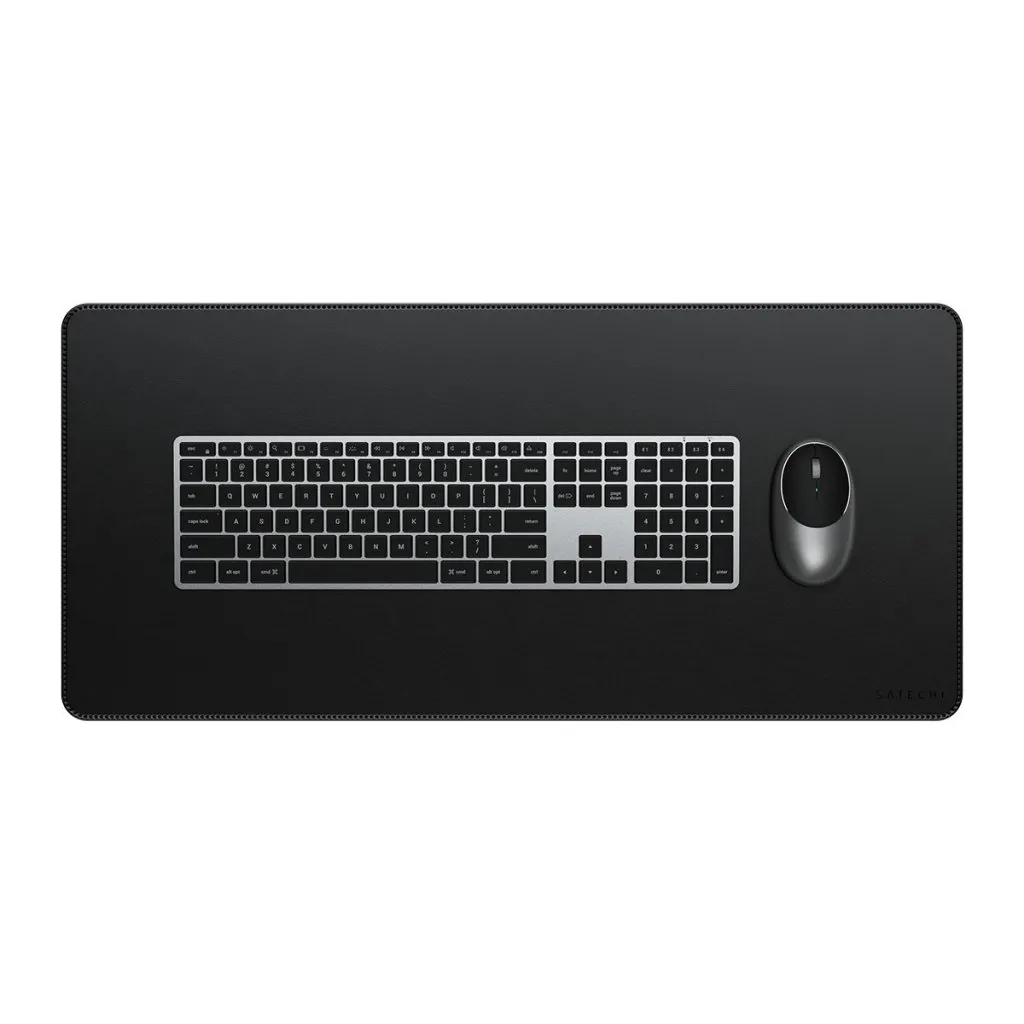 Satechi Premium vegansk läder - skrivbordsmatta, svart, 680x314mm