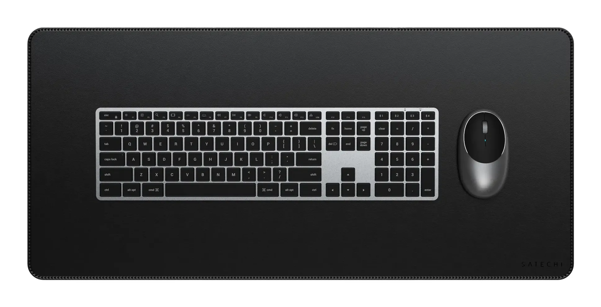 Satechi Vegan-Leather Premium Mousepad, 680x314 mm, Black