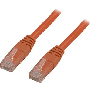 Deltaco Cat6 U/UTP RJ45 2m -verkkokaapeli, oranssi