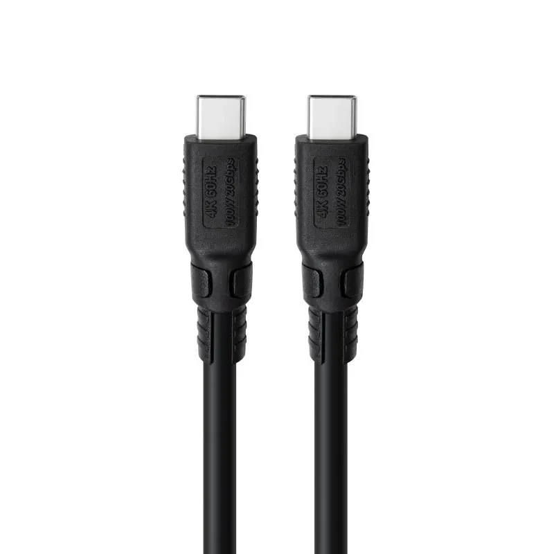 MicroConnect ColorFlex USB 3.2 Gen 2x2 LSZH USB-C -kaapeli, 100 W, 2 m, musta