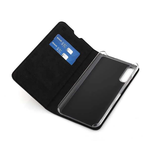 Wave Book Case, Huawei P Smart Pro - flipfodral, Svart