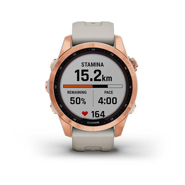 Garmin Fenix 7S Solar -urheilukello, Rose Gold