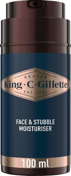 King C. Gillette Face &amp; Stubble Moisturizer 100 millilitraa -kosteusvoide