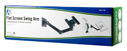 DELTACO v&auml;ggf&auml;ste f&ouml;r tv/sk&auml;rm, 15&quot;-27&quot;,  max 10kg, 4 leder, svart