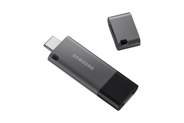Samsung 64 Gt Duo Plus USB-C 3.2 Gen 1x1 -muistitikku, Musta/Hopea