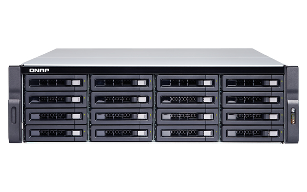 QNAP TS-1673U-RP-64G 16-bay rackmount NAS AMD RX-421ND 4-core 2.1GHz up to 3.4GHz 64GB DDR4 RAM (max 64GB) 2 x M.2 22802260 SATA 6Gb