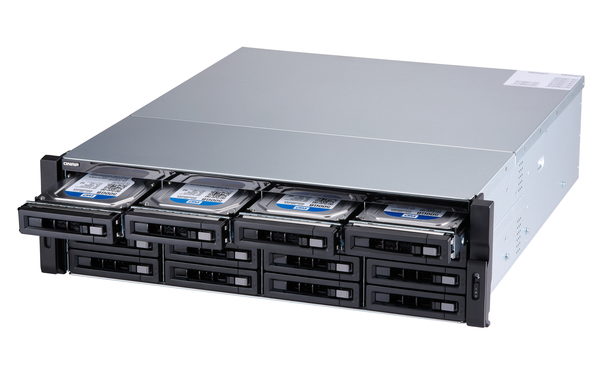 QNAP TS-1673U-RP-64G 16-bay rackmount NAS AMD RX-421ND 4-core 2.1GHz up to 3.4GHz 64GB DDR4 RAM (max 64GB) 2 x M.2 22802260 SATA 6Gb
