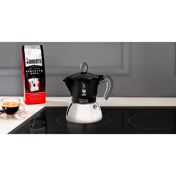 Bialetti Moka Iinduction - espressomachine, black, 2 cups