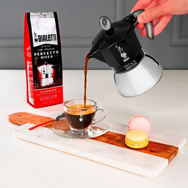 Bialetti Moka Iinduction - espressomachine, black, 2 cups