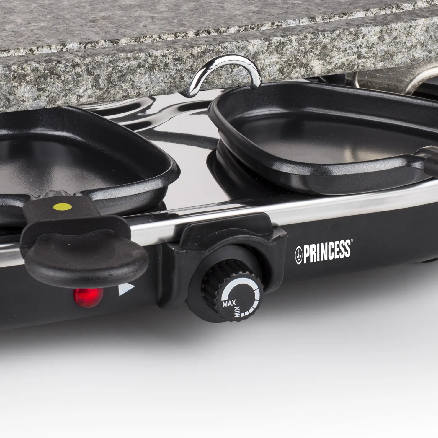 Princess Classic Stone &amp; Raclette Set Electric Raclette and Stone Grill, 1200 W, 8 Persons, Black