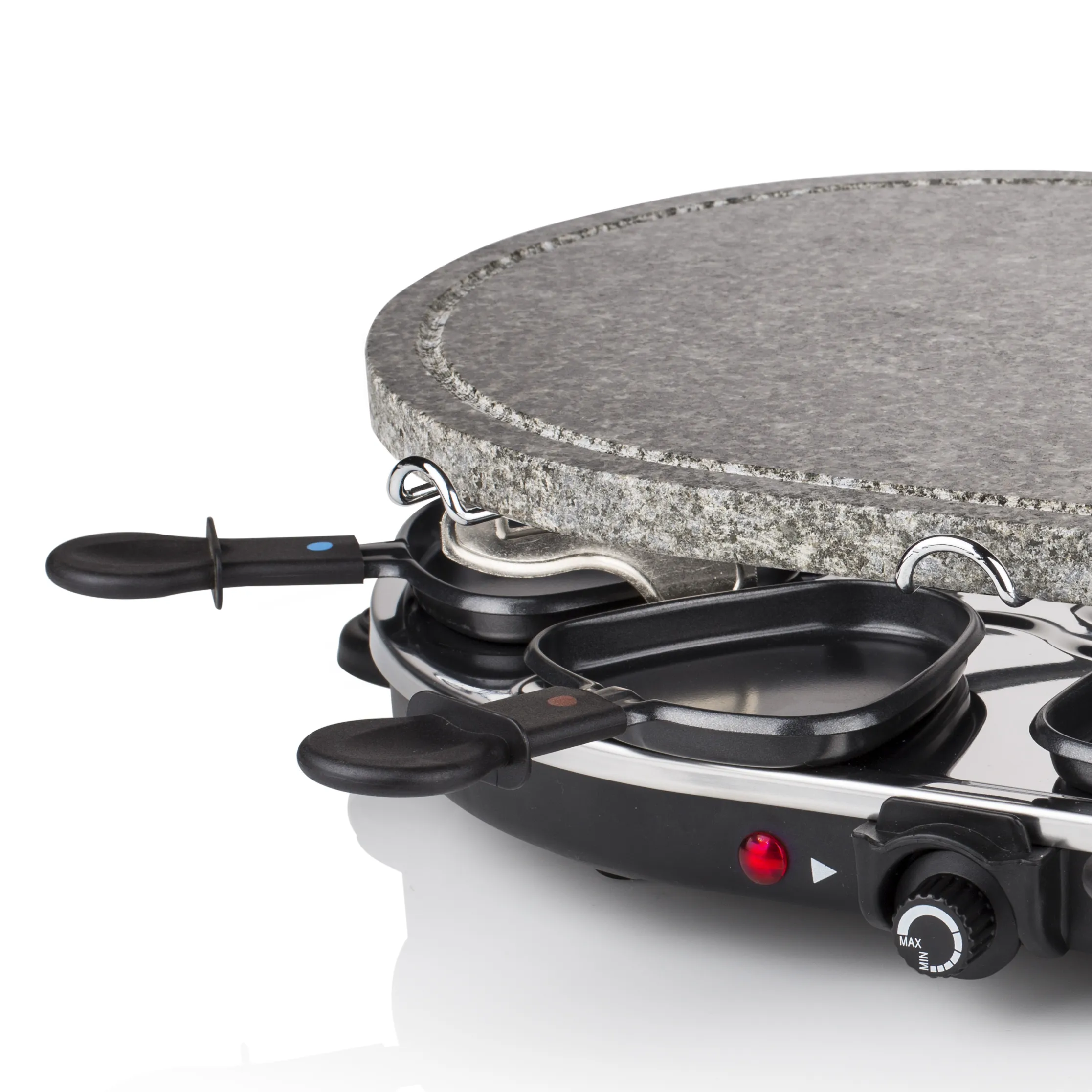 Princess Classic Stone &amp; Raclette Set Electric Raclette and Stone Grill, 1200 W, 8 Persons, Black