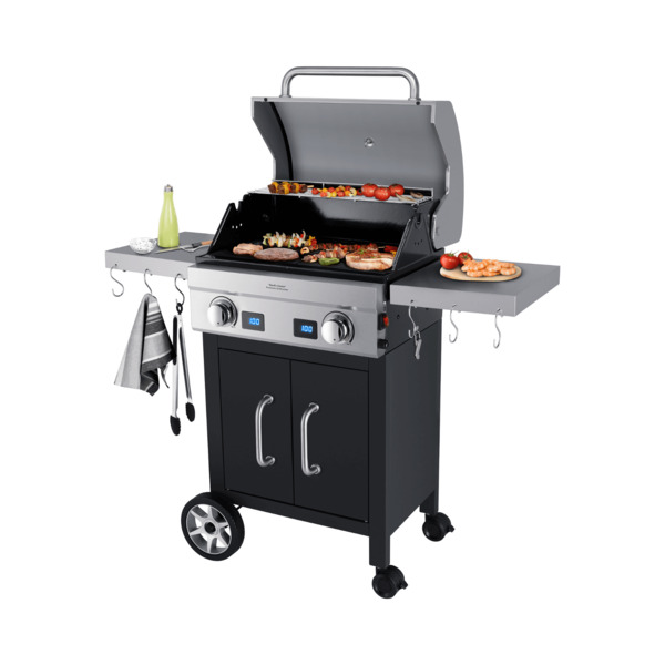STEBA Deluxe Grill Center VG 7000 Devil&rsquo;s Choice Electric Grill, 2800 W, Stainless steel / Black