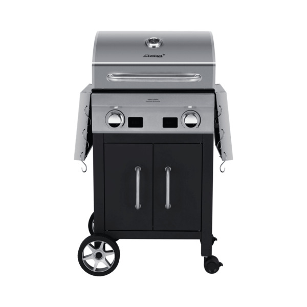 STEBA Deluxe Grill Center VG 7000 Devil&rsquo;s Choice -s&auml;hk&ouml;grilli, 2800 W, ruostumaton ter&auml;s / musta