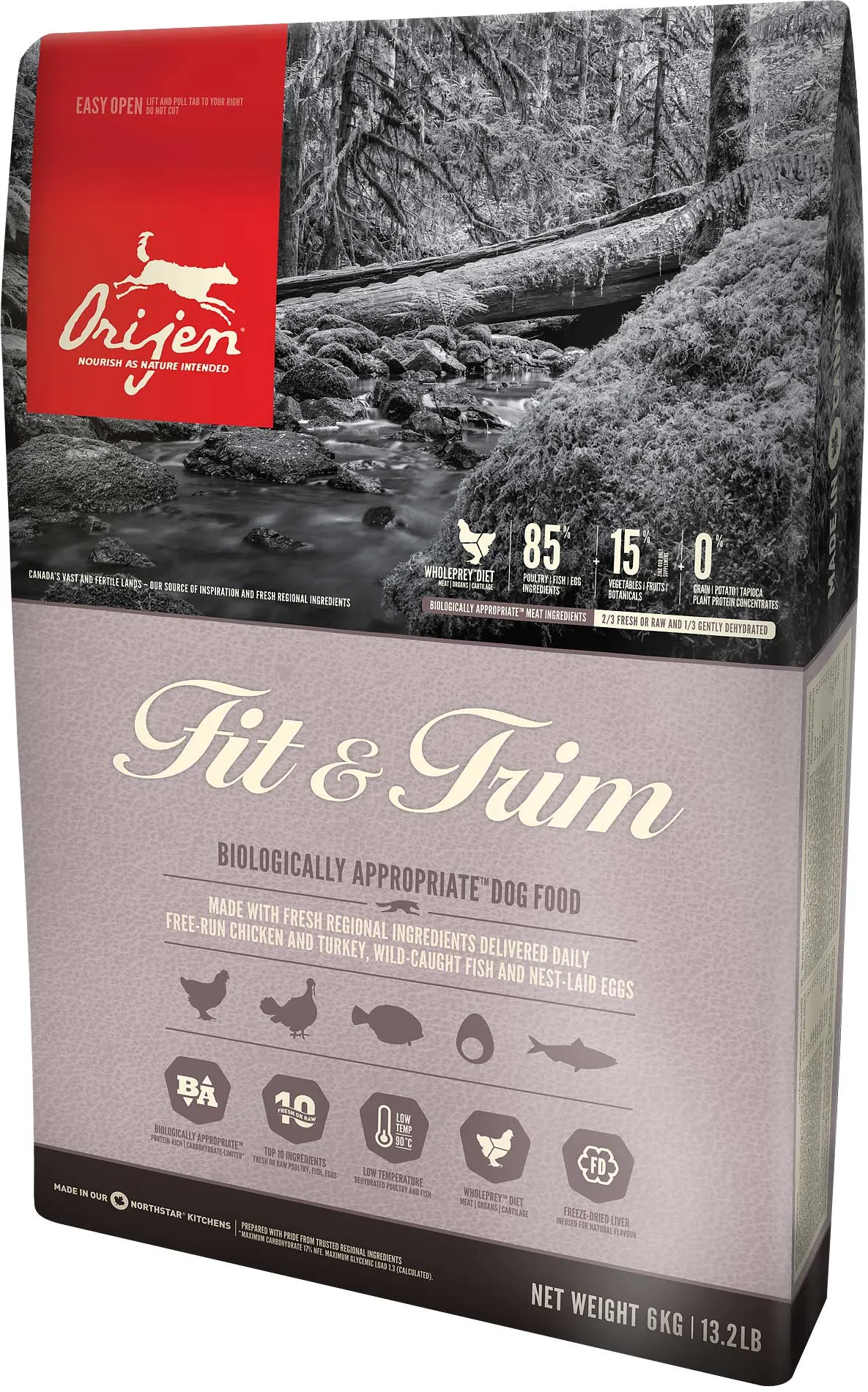 ORIJEN Fit & Trim, Koiran kuivaruoka, Adult, Painonhallinta, 11,4 kg