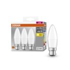 OSRAM LED Base Classic P 40 4.9W 827 Frosted E14, 3-pack