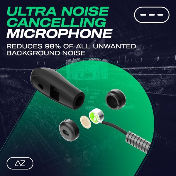 AceZone A-Spire Hybrid ANC tr&aring;dl&ouml;s gaming headset, svart, gr&ouml;n