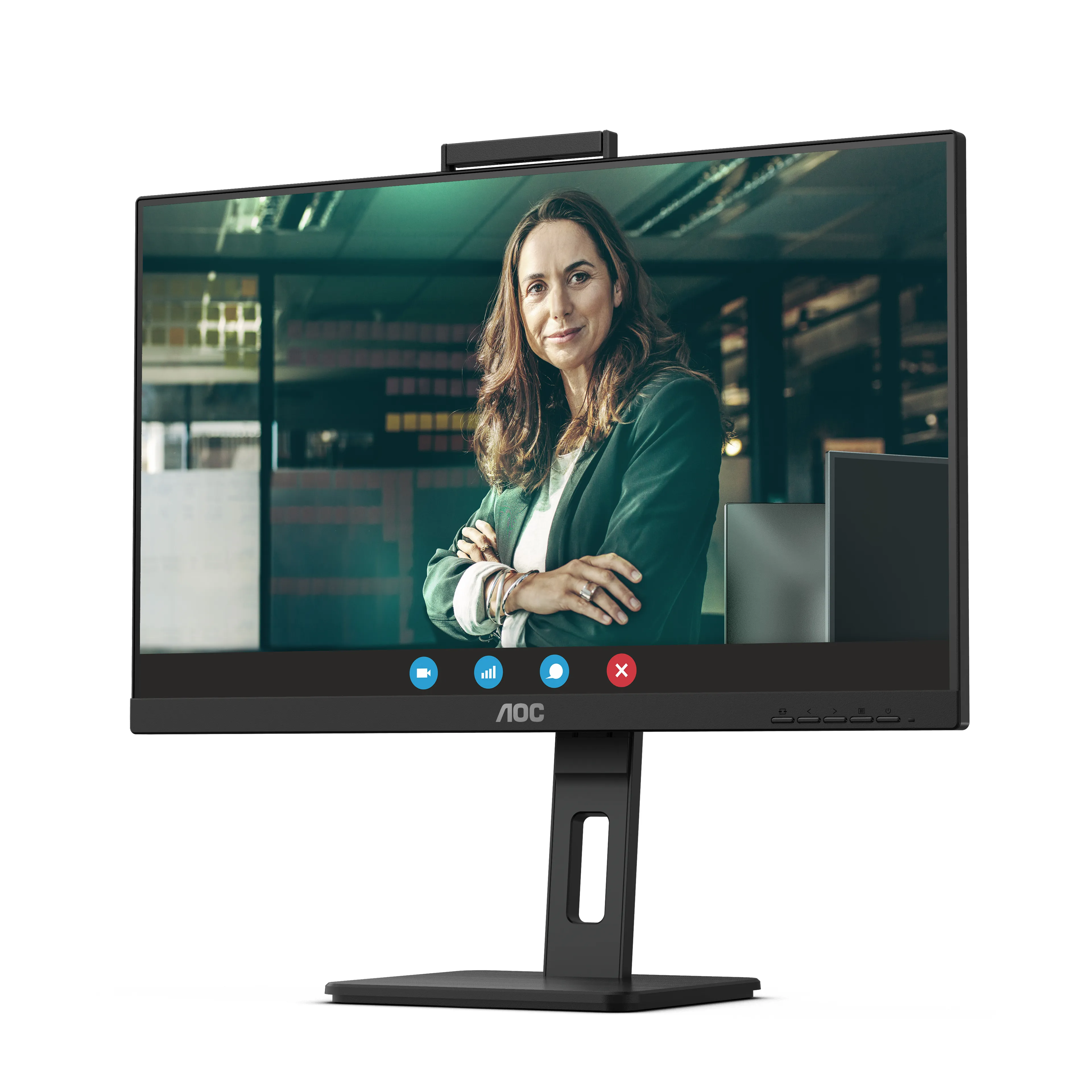 AOC Q27P3CW 27" QHD, IPS Monitor with USB-C hub, Webcam, RJ45