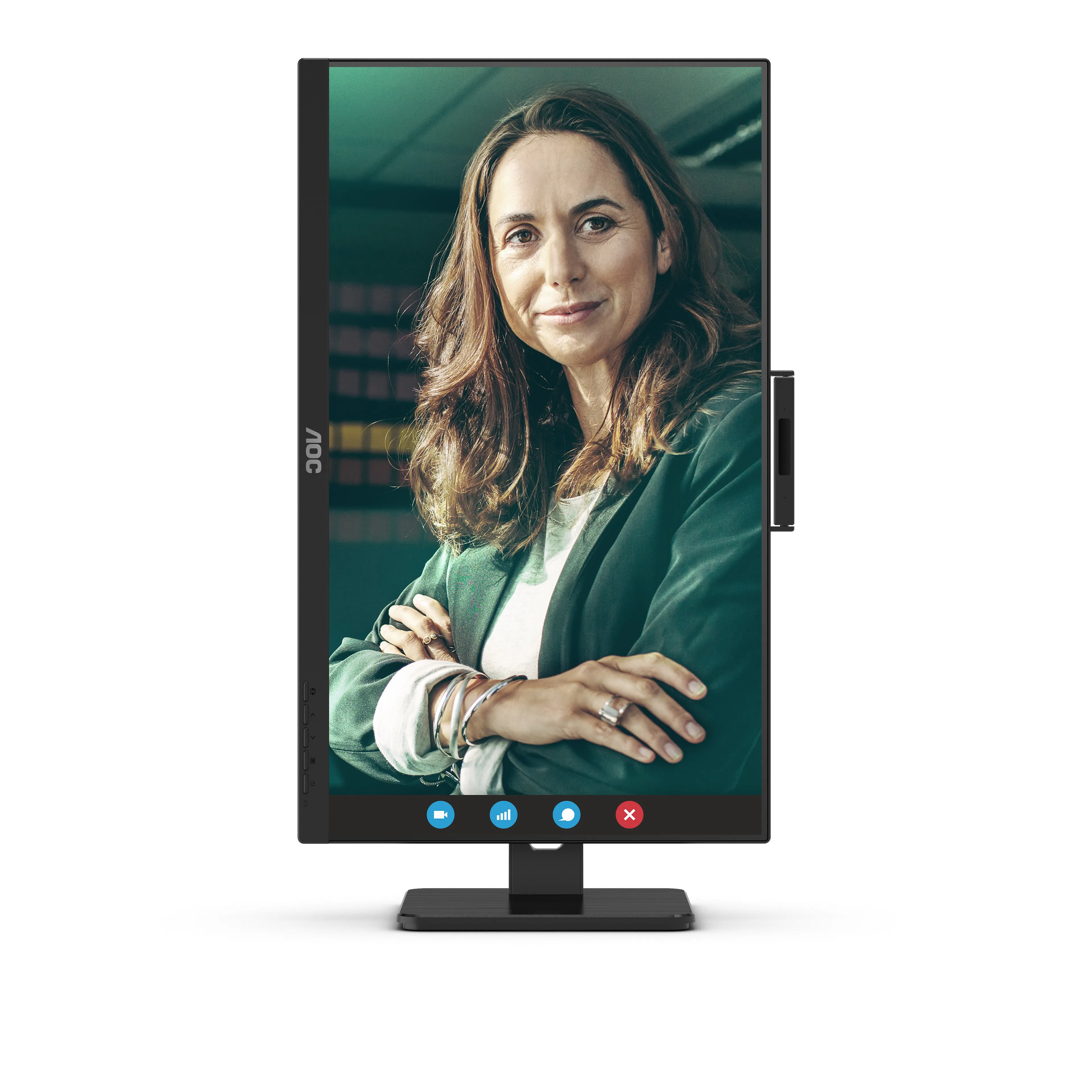 AOC Q27P3CW 27" QHD, IPS Monitor with USB-C hub, Webcam, RJ45