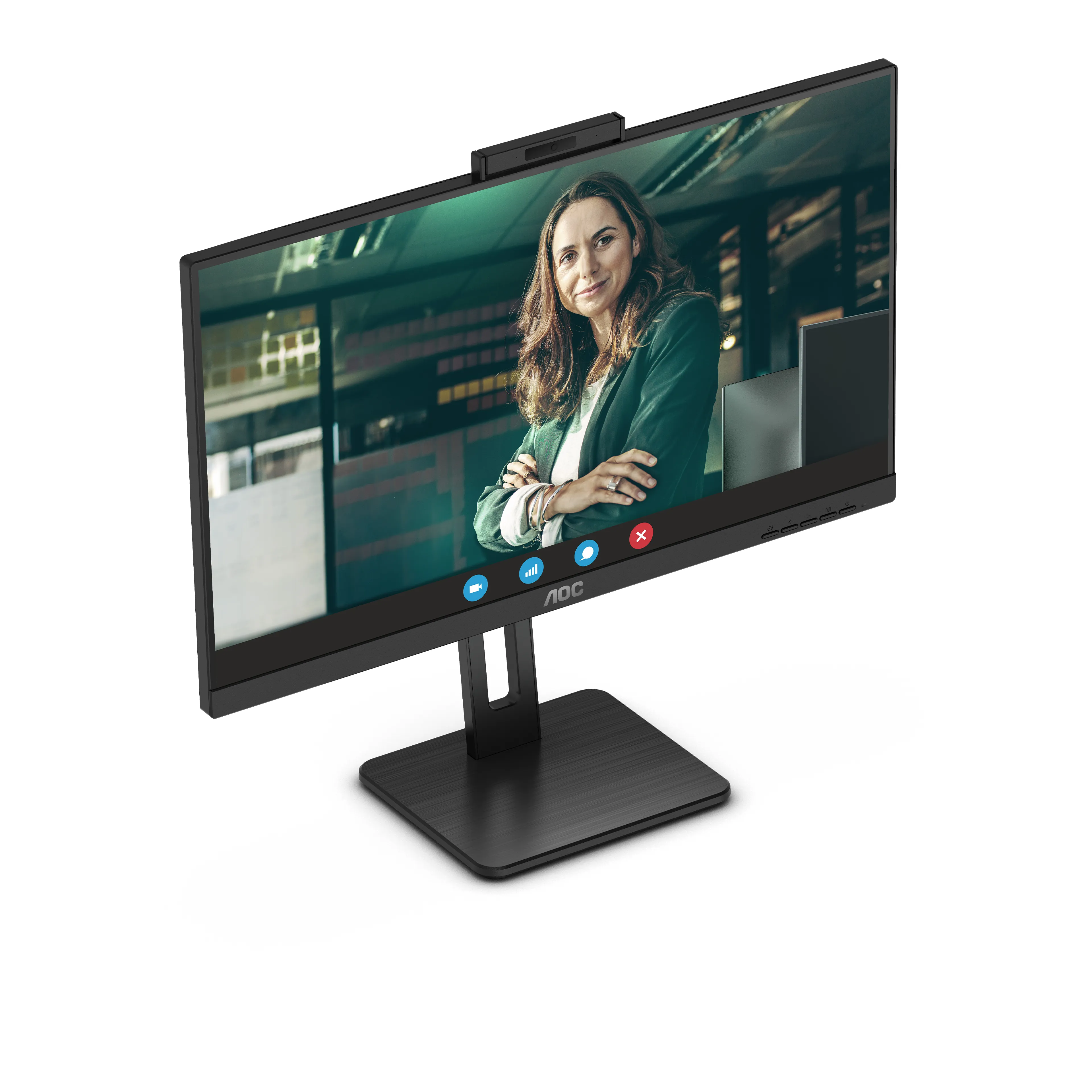 AOC Q27P3CW 27" QHD, IPS Monitor with USB-C hub, Webcam, RJ45