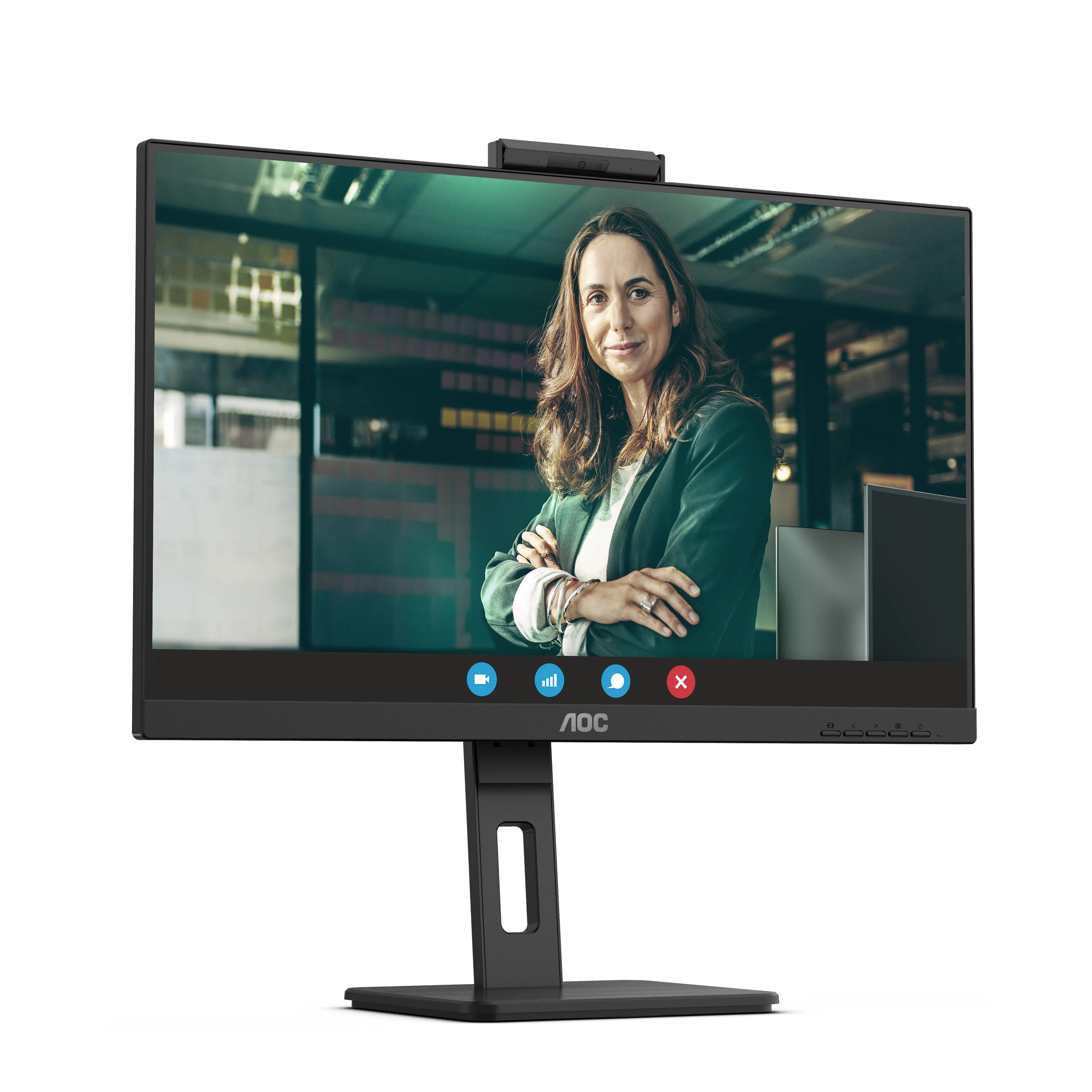AOC Q27P3CW 27" QHD, IPS Monitor with USB-C hub, Webcam, RJ45