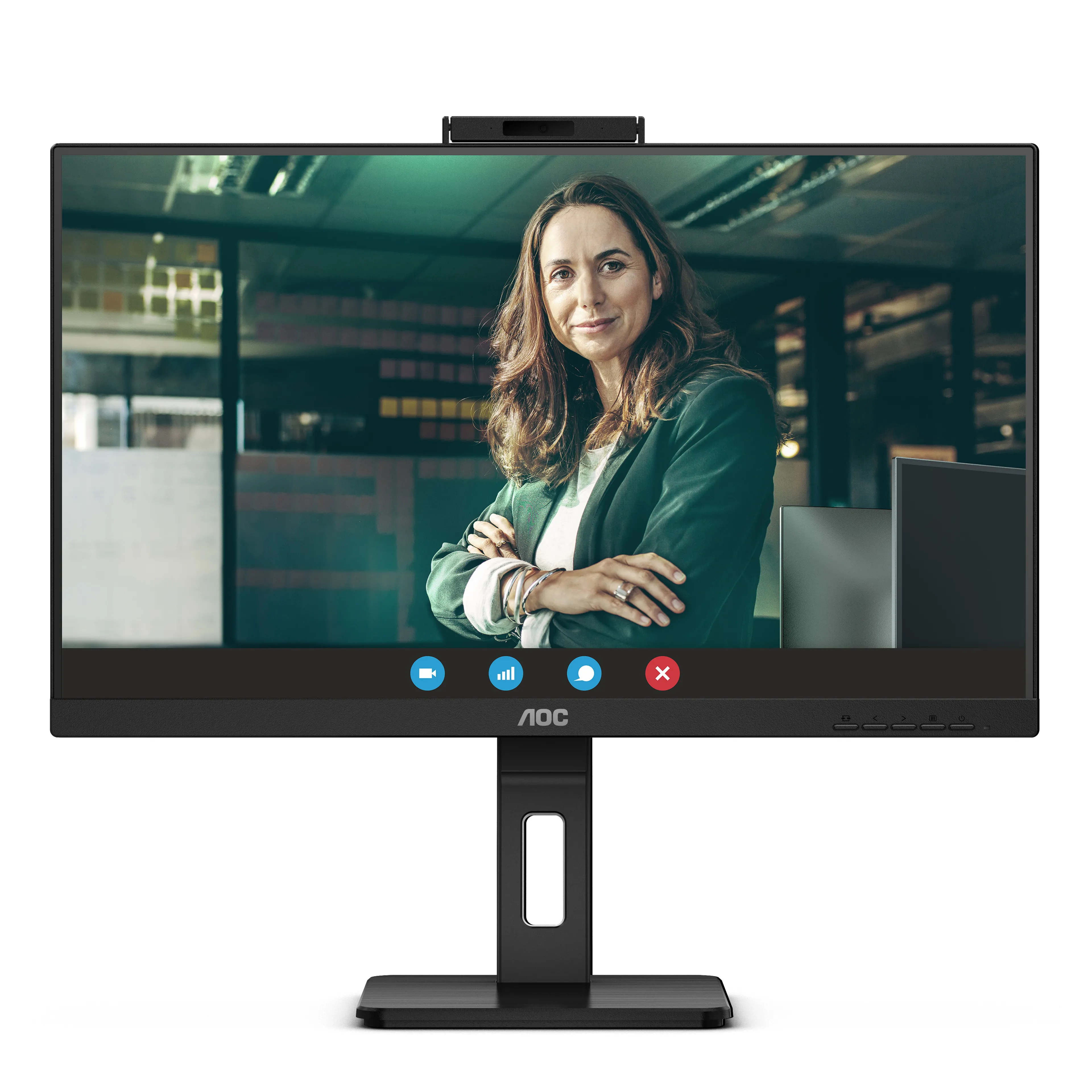 AOC Q27P3CW 27" QHD, IPS Monitor with USB-C hub, Webcam, RJ45