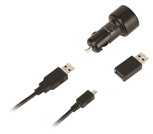 Targus Dual USB DC Charger - Auton virtasovitin - 11 - 16 V - 10.2 watt - l&auml;ht&ouml;liittimet: 2 - musta malleihin Venue 10 Pro, 11 Pro, 5830 Pro, 7, 7 3740, 7 3741,
