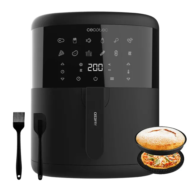 CECOTEC Cecofry Bombastik 6000 Full, 6 l, 0,6 kg, 1700 W, airfryer, musta
