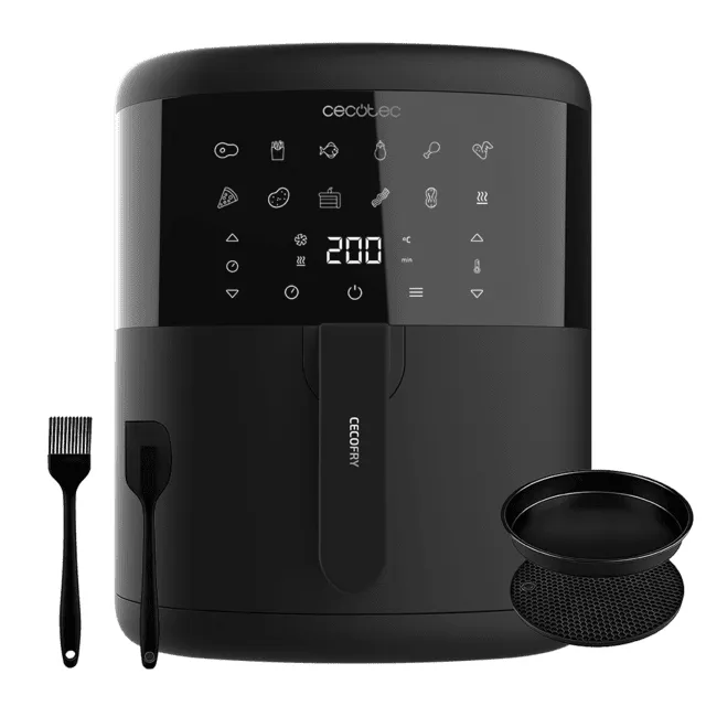 CECOTEC Cecofry Bombastik 6000 Full, 6 l, 0,6 kg, 1700 W, airfryer, musta