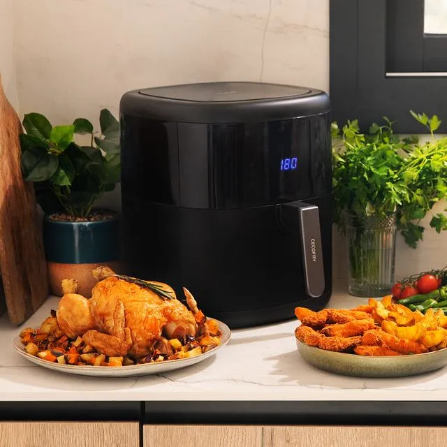 CECOTEC Cecofry Bombastik 6000 Full, 6 l, 0,6 kg, 1700 W, airfryer, musta