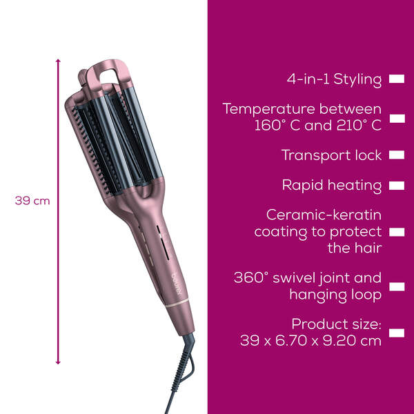 Beurer HT 65 4-in-1 Wave Iron lockt&aring;ng