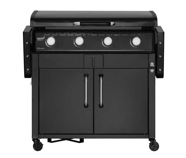 Mustang Griddle 4 -kaasuparila, 4 poltinta, 16,4 kW, musta