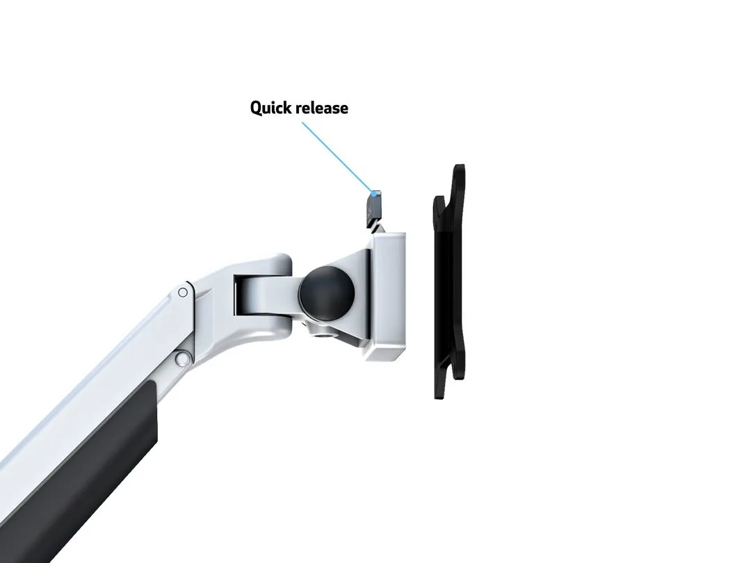 Multibrackets M VESA Gas Lift Arm Single ,-monitor arm, silver, 15&quot;-32&quot;, 10kg