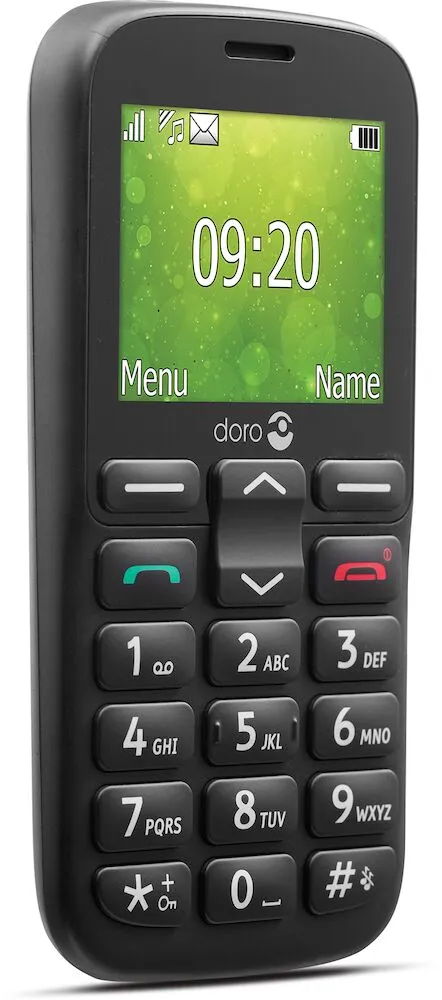 Doro 1382 - mobiltelefon, Svart