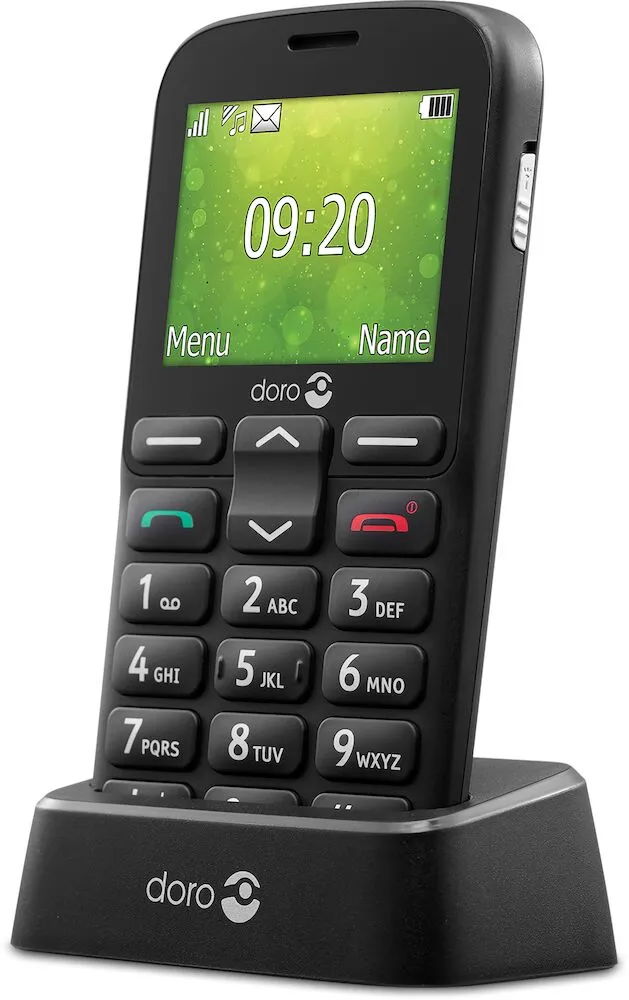 Doro 1382 - Mobile phone, Black