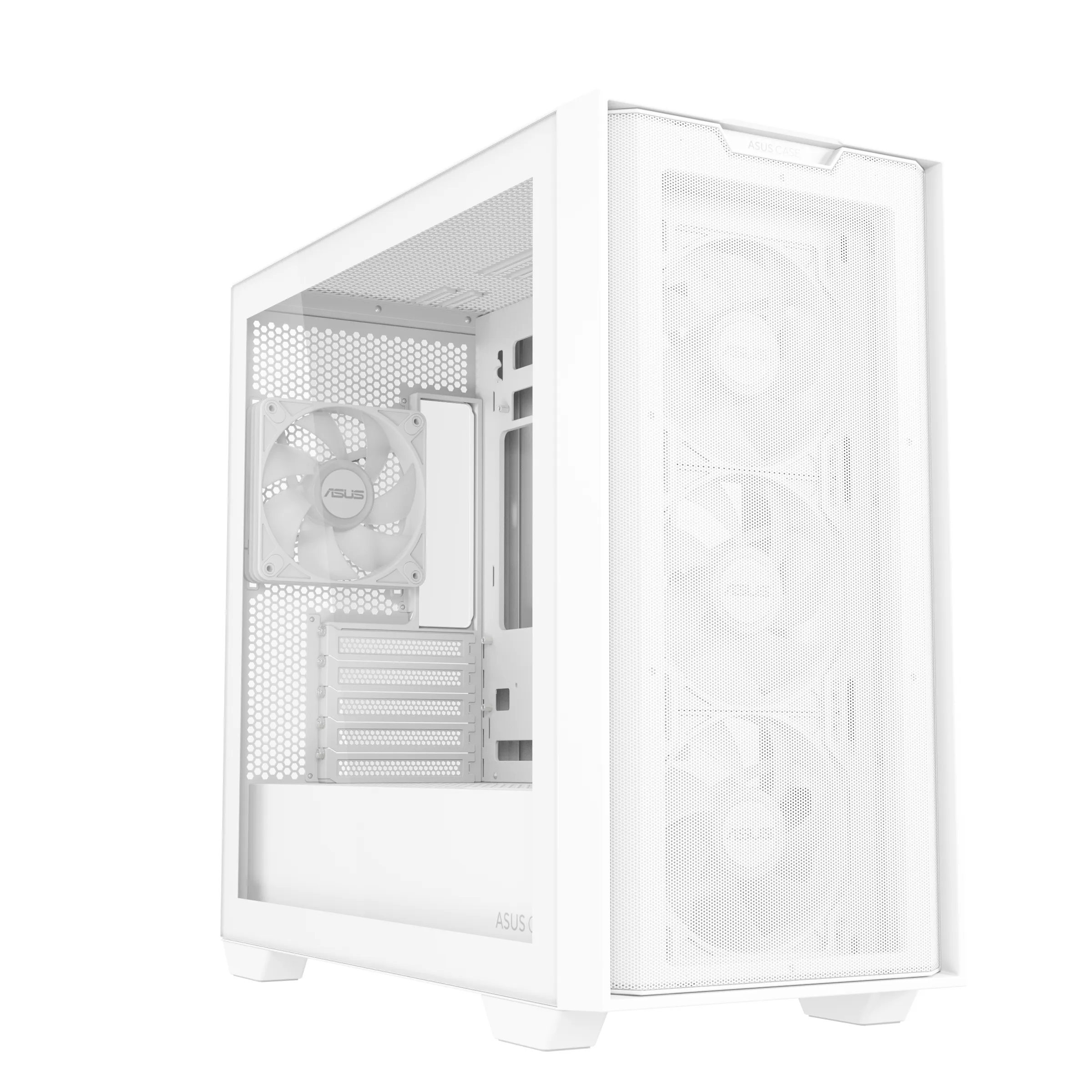 Asus A21 Plus TG ARGB -mATX case, window, white