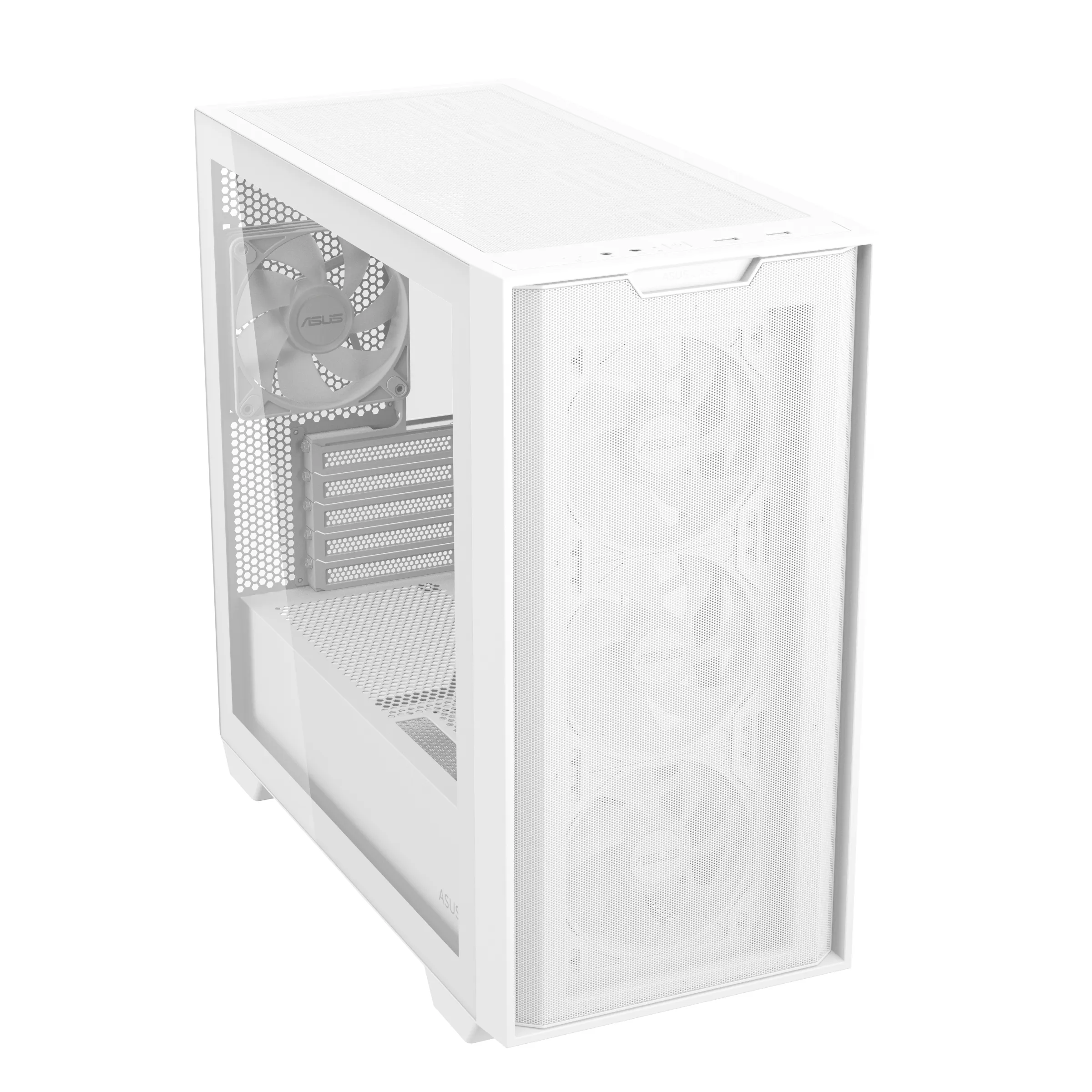 Asus A21 Plus TG ARGB -mATX kotelo ikkunalla, valkoinen