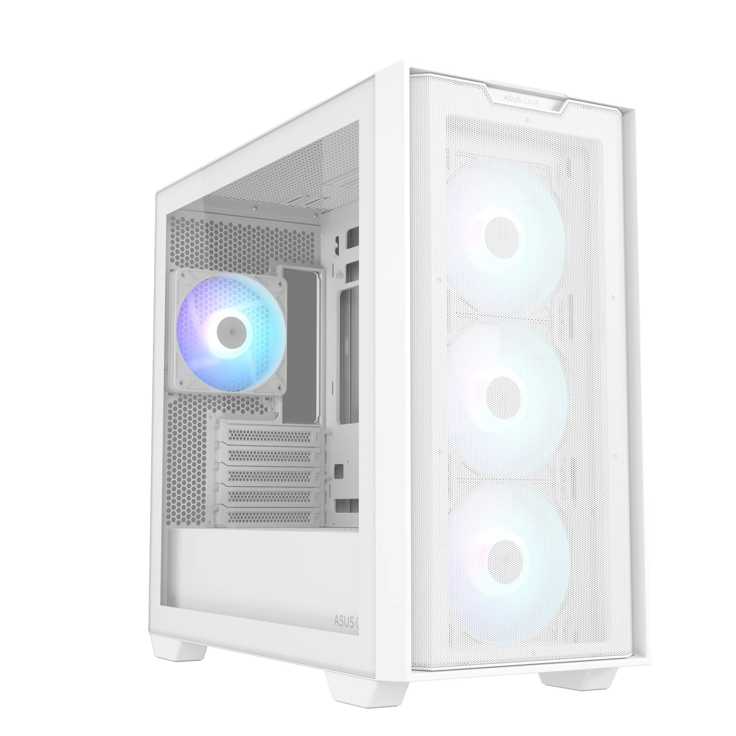 Asus A21 Plus TG ARGB -mATX case, window, white